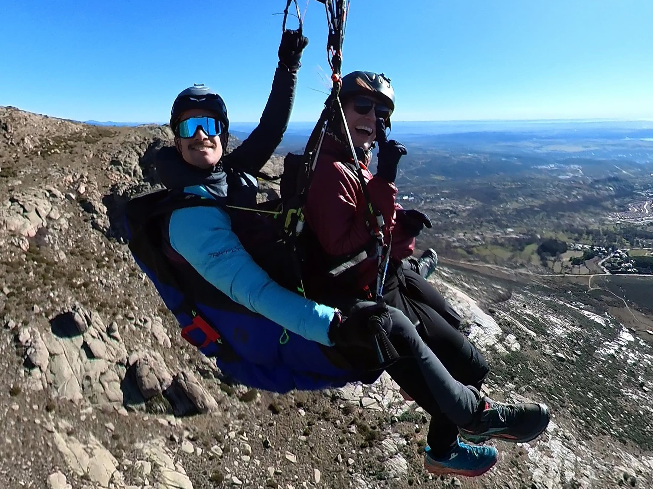 parapente montaña